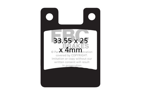 EBC Hope Mechanical Disc Brake Pads Green Cross Country