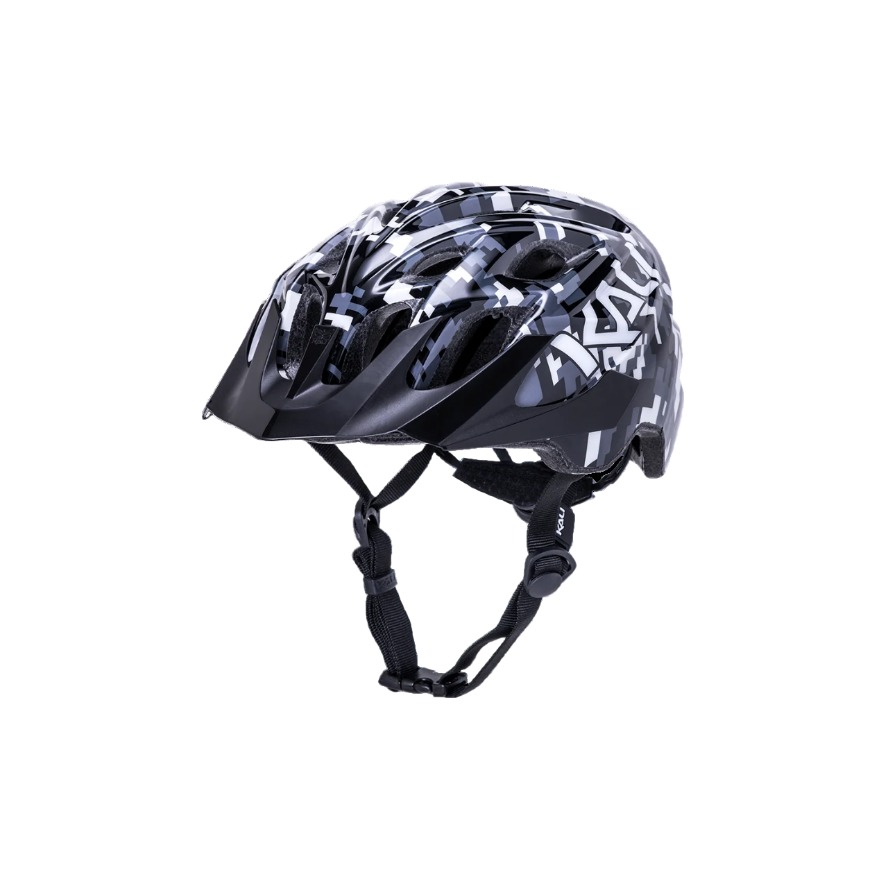 Kali Protectives Chakra MTB Helmet - Youth - Pixel Gloss Black