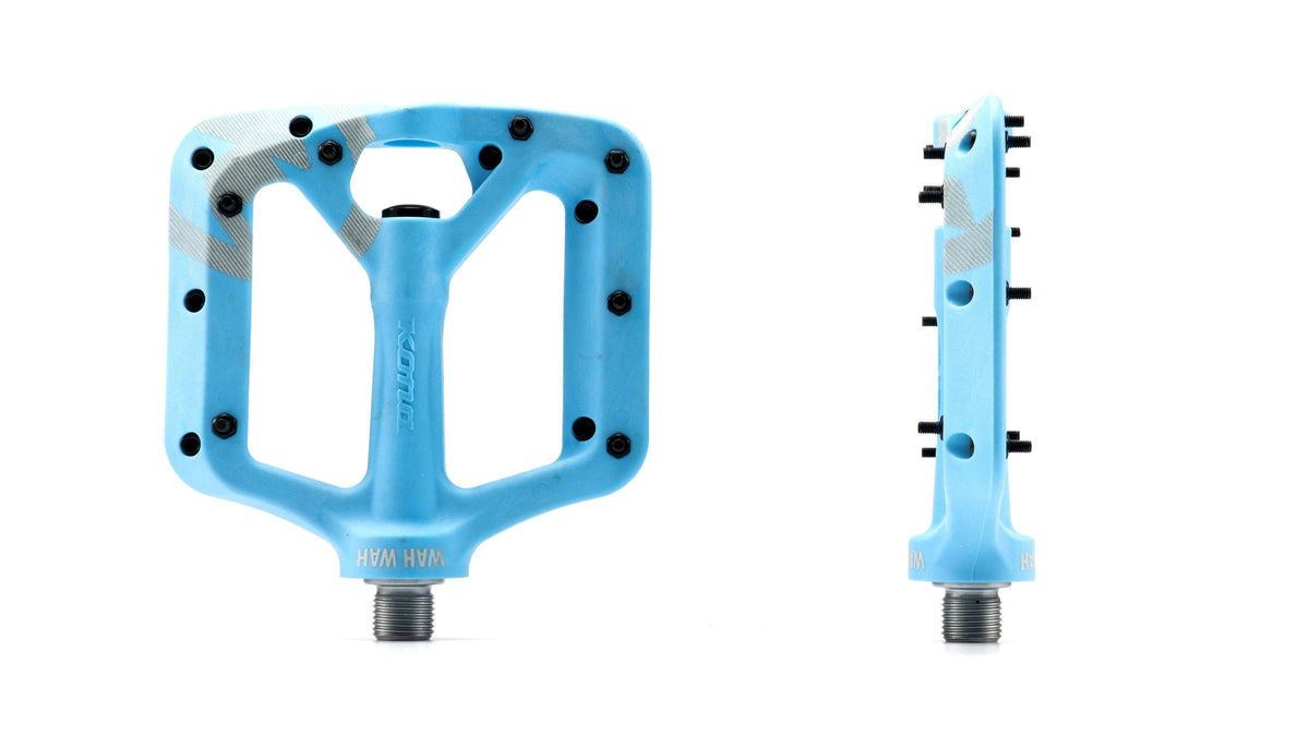 Kona Wah Wah 2 Composite Pedals - Small - Powder Blue Powder Blue
