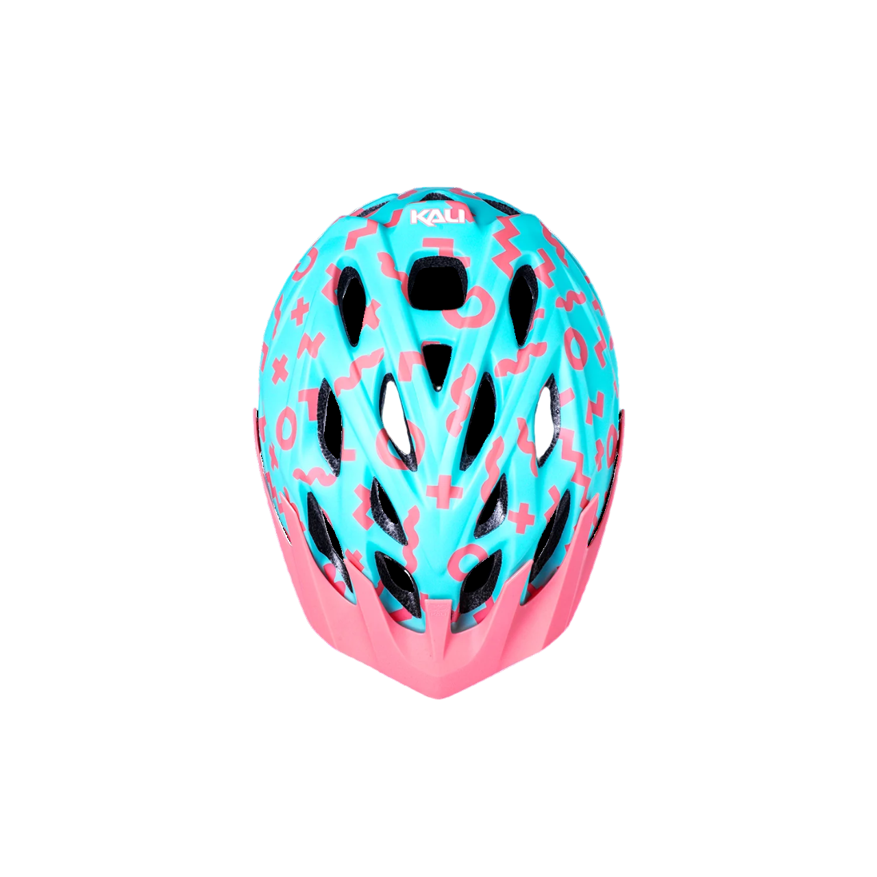 Kali Protectives Chakra MTB Helmet - Youth Plus - Zwiggles Matte Seafoam-Salmon