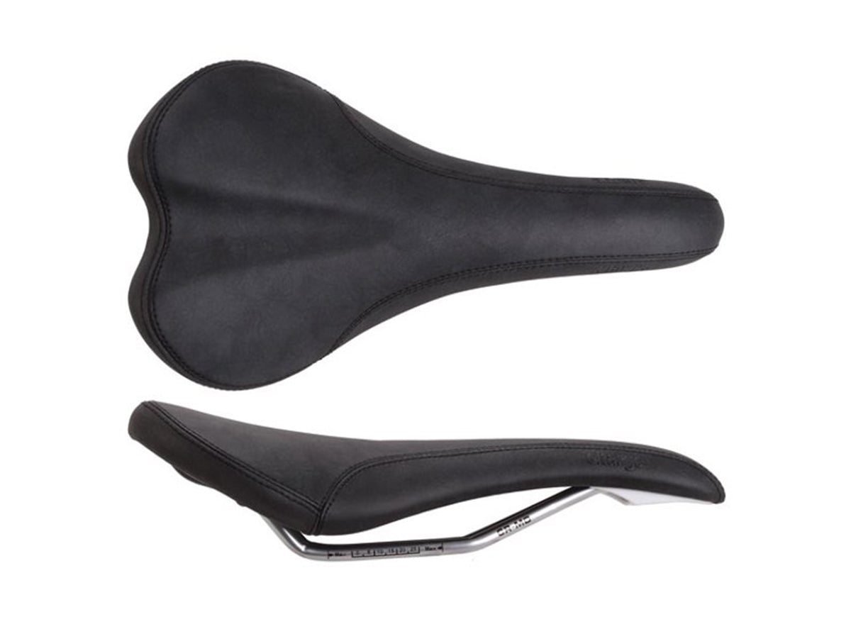 Charge Bikes Spoon CrMo MTB Saddle - Black-3M Reflective Black - 3M Reflective
