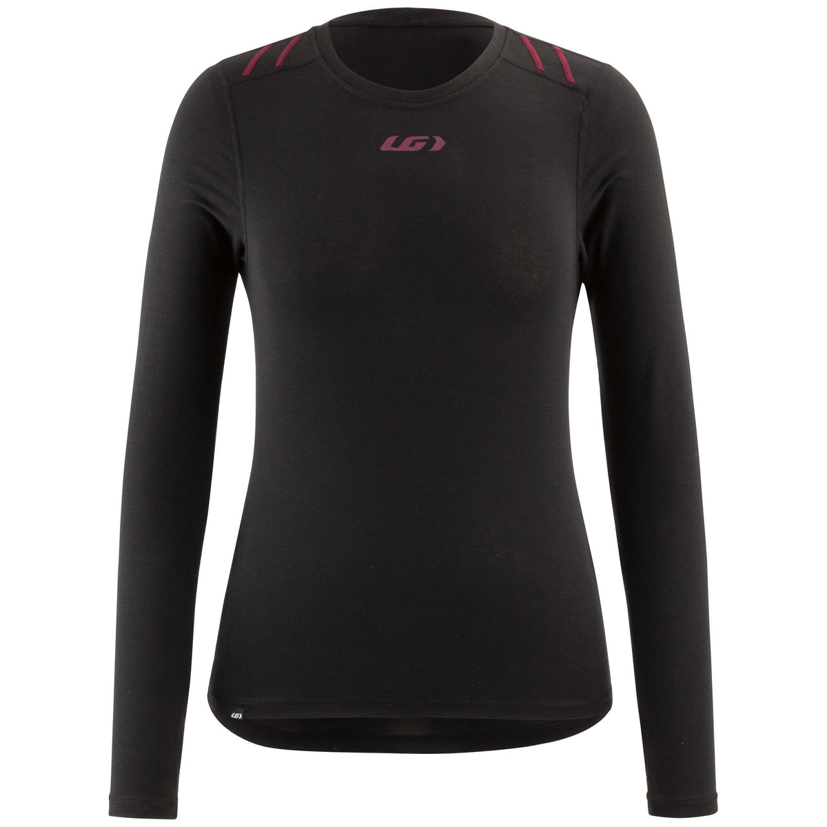 Louis Garneau 2004 Long Sleeve Top - Baselayer - Womens - Black-Purple Black - Purple Small
