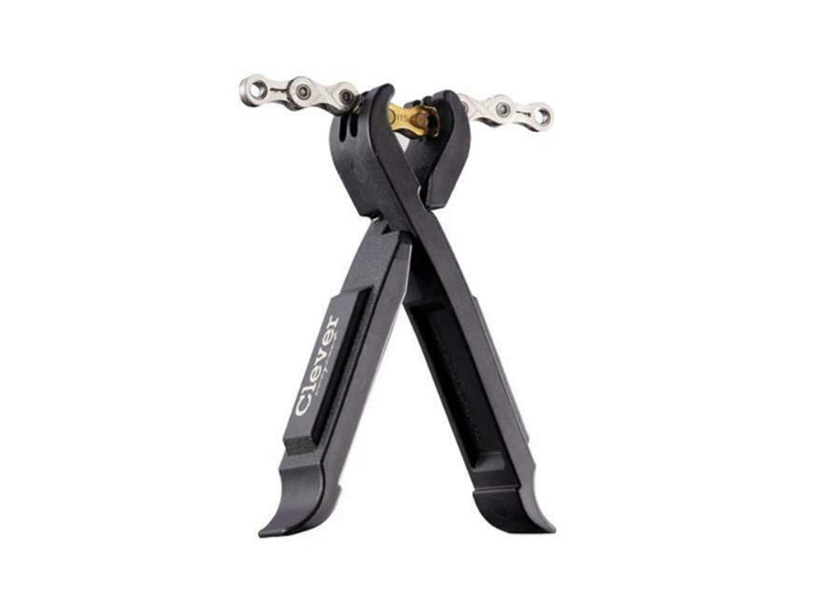 Clever Standard Integrated Chain Link Plier and Tire Lever - Black Black X-Large