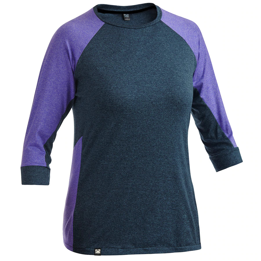 Kaden Apparel Gryla 3/4 Sleeve MTB Jersey - Womens - Midnight Blue-Lilac Midnight Blue - Lilac Small