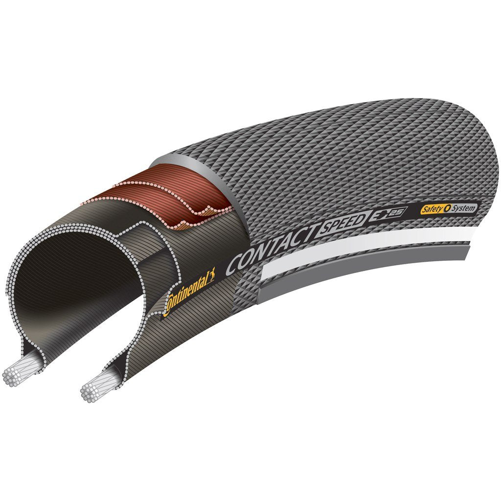 Continental Contact Speed 20" Wire Road Tire - Black Black 1.1"