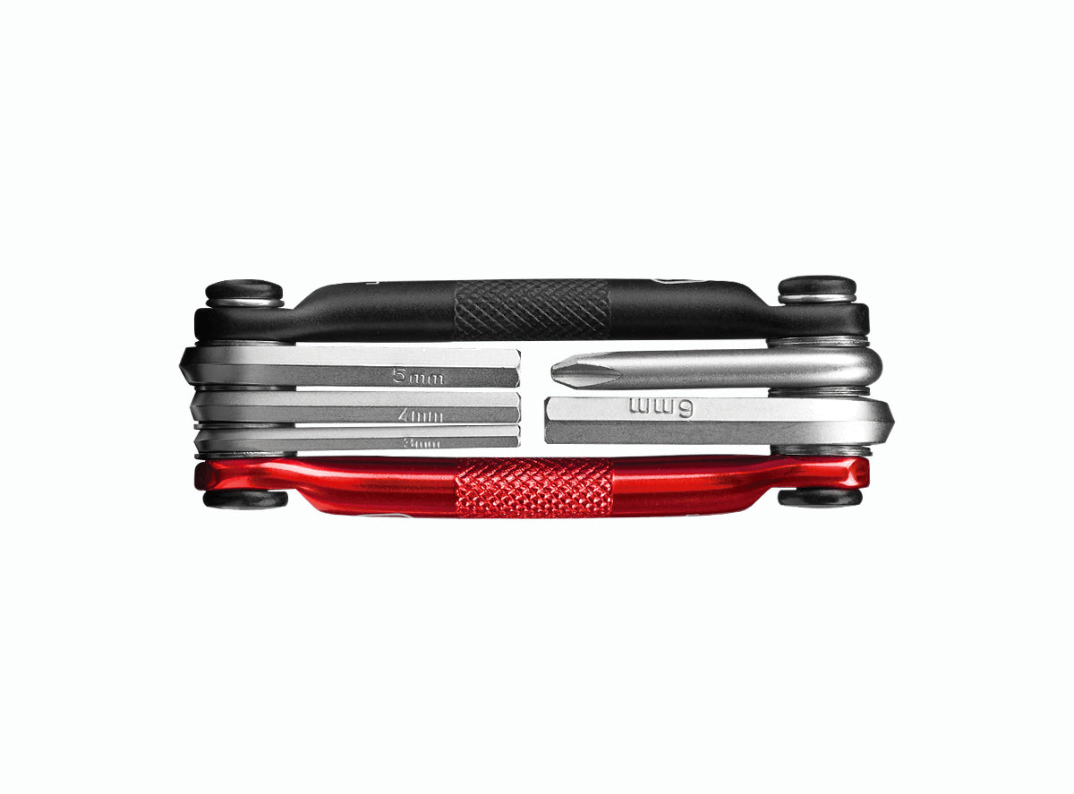 Crank Brothers M5 Multi-Tool - Black-Red Black - Red