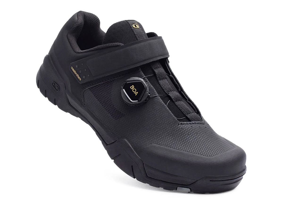 Crank Brothers Mallet E BOA MTB Shoe - Black-Gold-Black Black - Gold - Black US 5