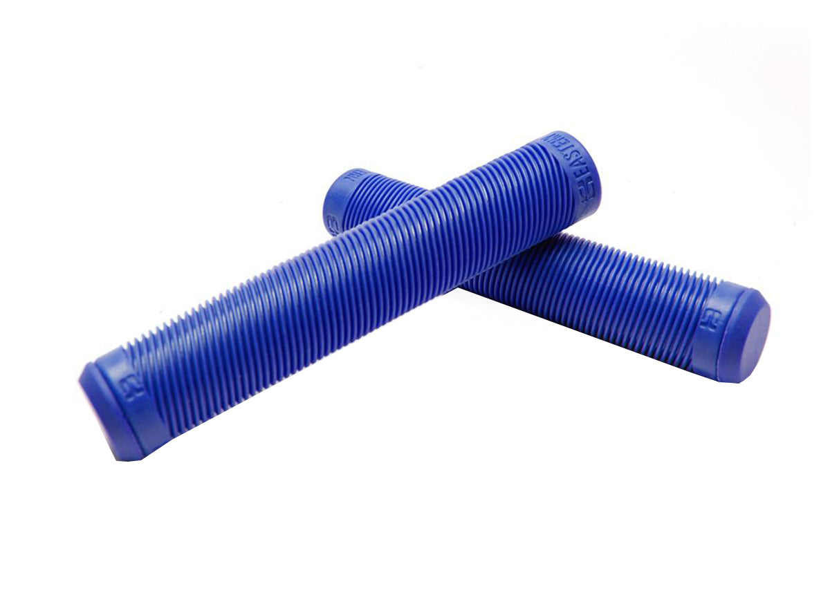 Eastern Riblet Flangeless BMX Grips - Blue Blue