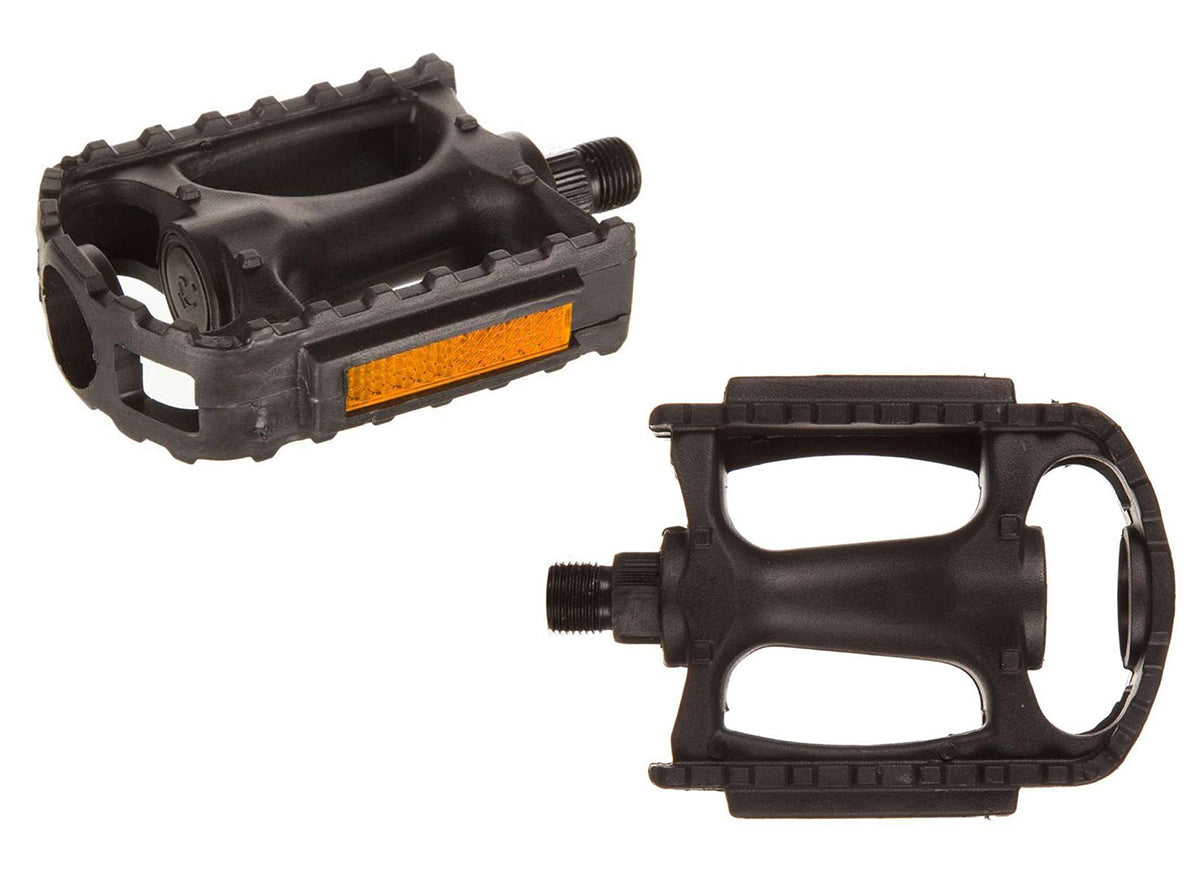 Evo Swivel Resin Pedals - Black Black 9/16"