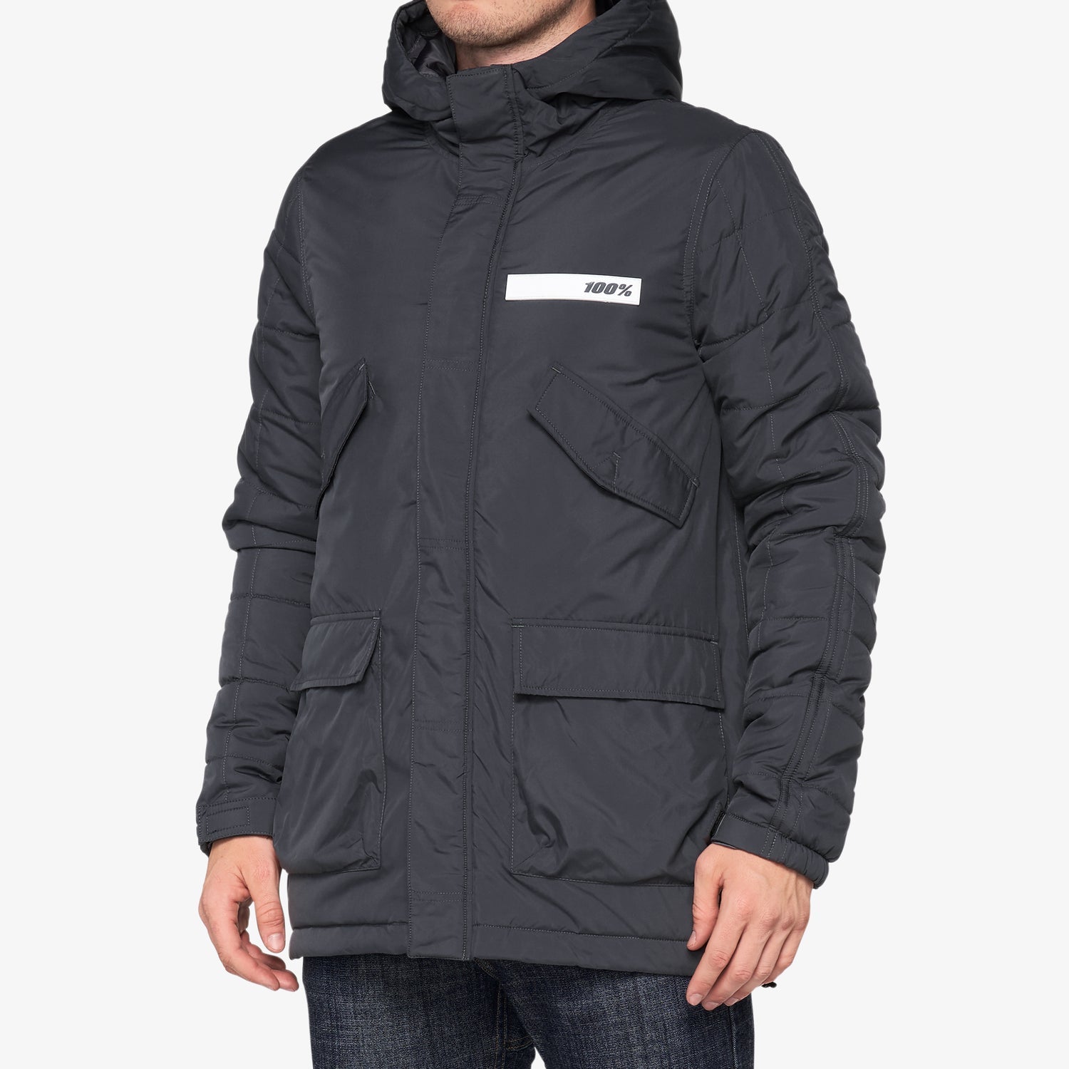 100% Tyro Jacket - Charcoal - 2022 Charcoal Small