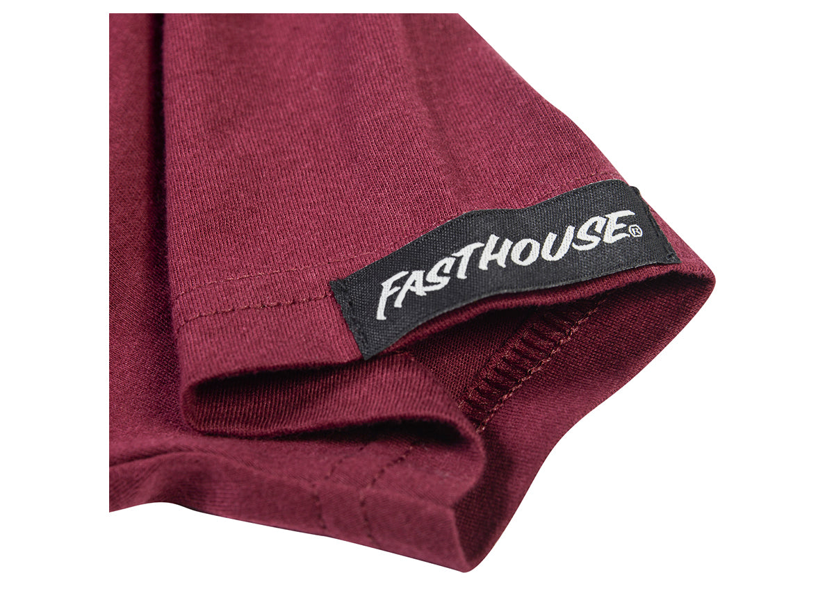 FastHouse Stacked Hot Wheels Tee - Maroon