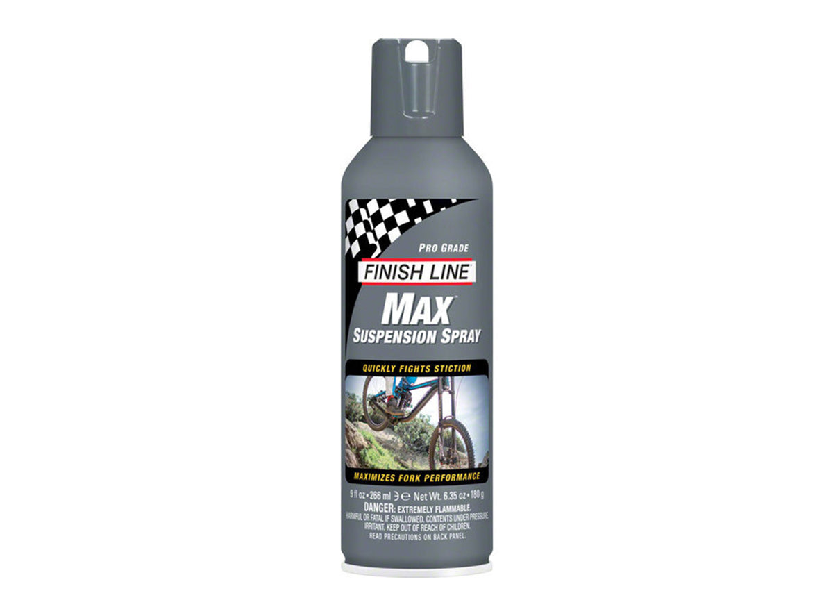 Finish Line Max Suspension Spray Lubricant Gray 12oz Aerosol