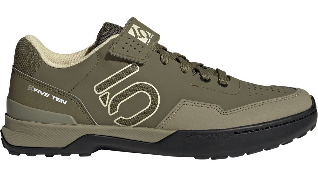 Five Ten Kestrel Lace Clipless MTB Shoe - Womens - Focus Olive-Sandy Beige-Orbit Green - 2022 Focus Olive - Sandy Beige - Orbit Green US 6