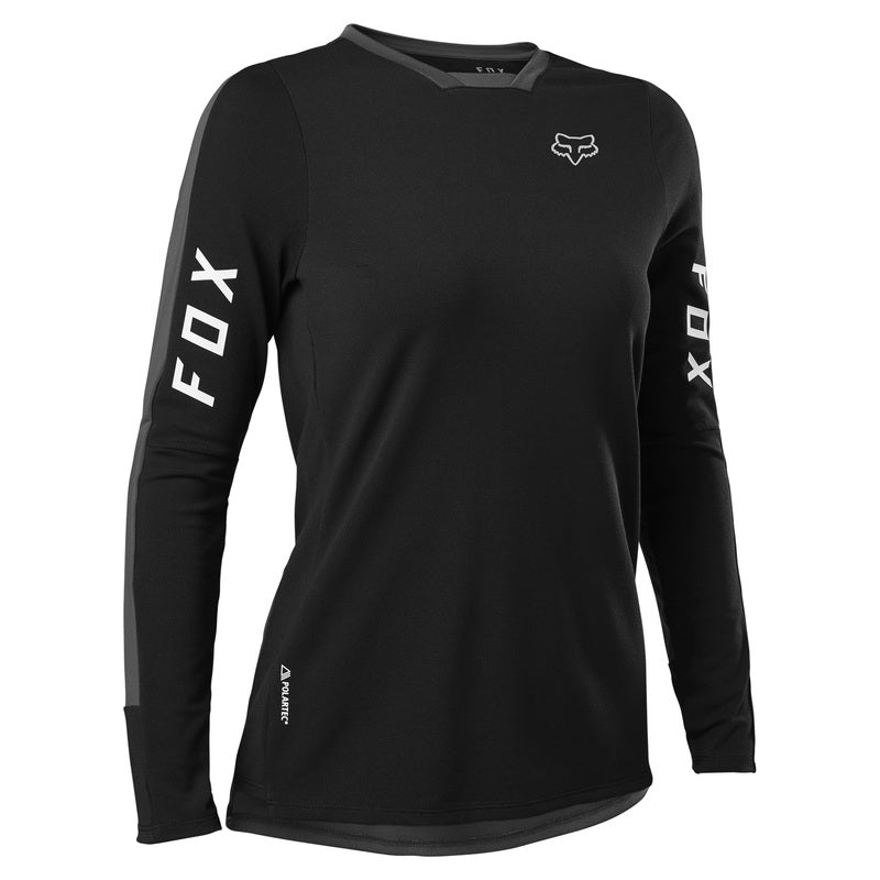 Fox Racing Defend Pro Long Sleeve MTB Jersey - Womens - Black - 2022 Black X-Small
