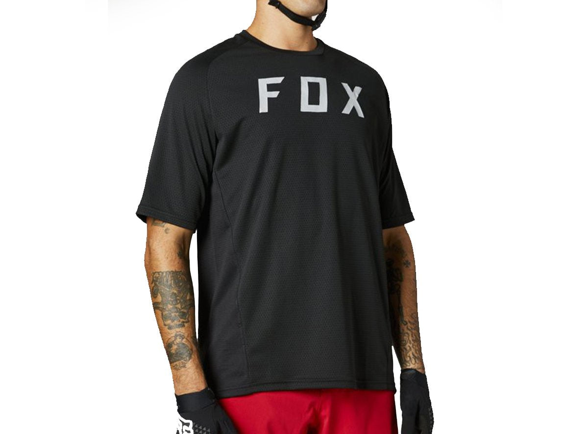 Fox Racing Defend Short Sleeve MTB Jersey - Black - 2021 Black Small