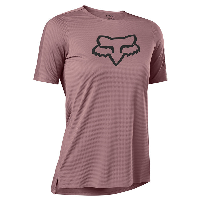 Fox Racing Flexair Short Sleeve MTB Jersey - Womens - Plum Perfect - 2022 Plum Perfect X-Small