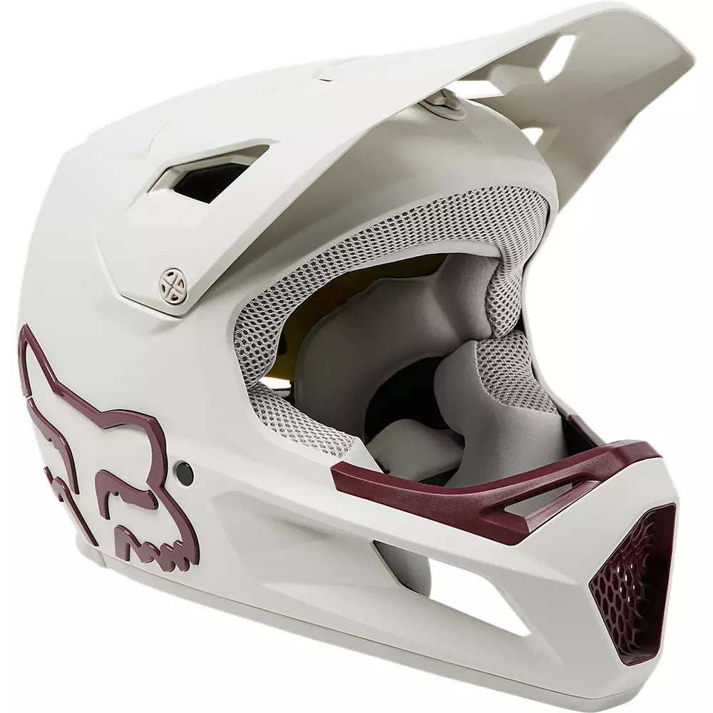 Fox Racing Rampage Full Face Helmet - Youth - Vintage White - 2023 Vintage White Small
