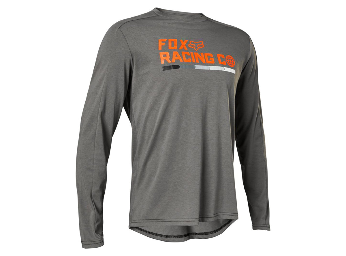 Fox Racing Ranger DR Long Sleeve Jersey - Race Co - Dark Gray - 2021 Dark Gray Small