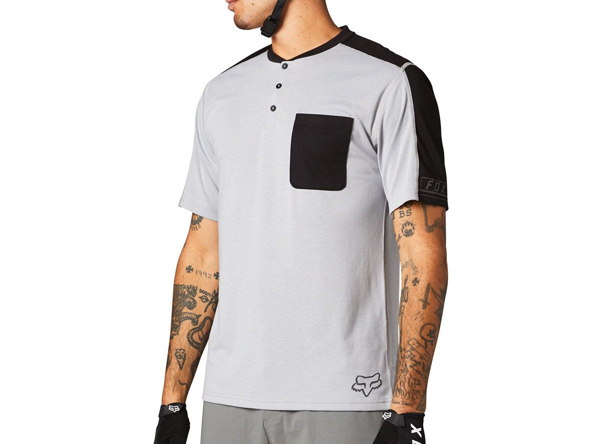 Fox Racing Ranger DR Short Sleeve Henley - Steel Gray - 2021 Steel Gray Small