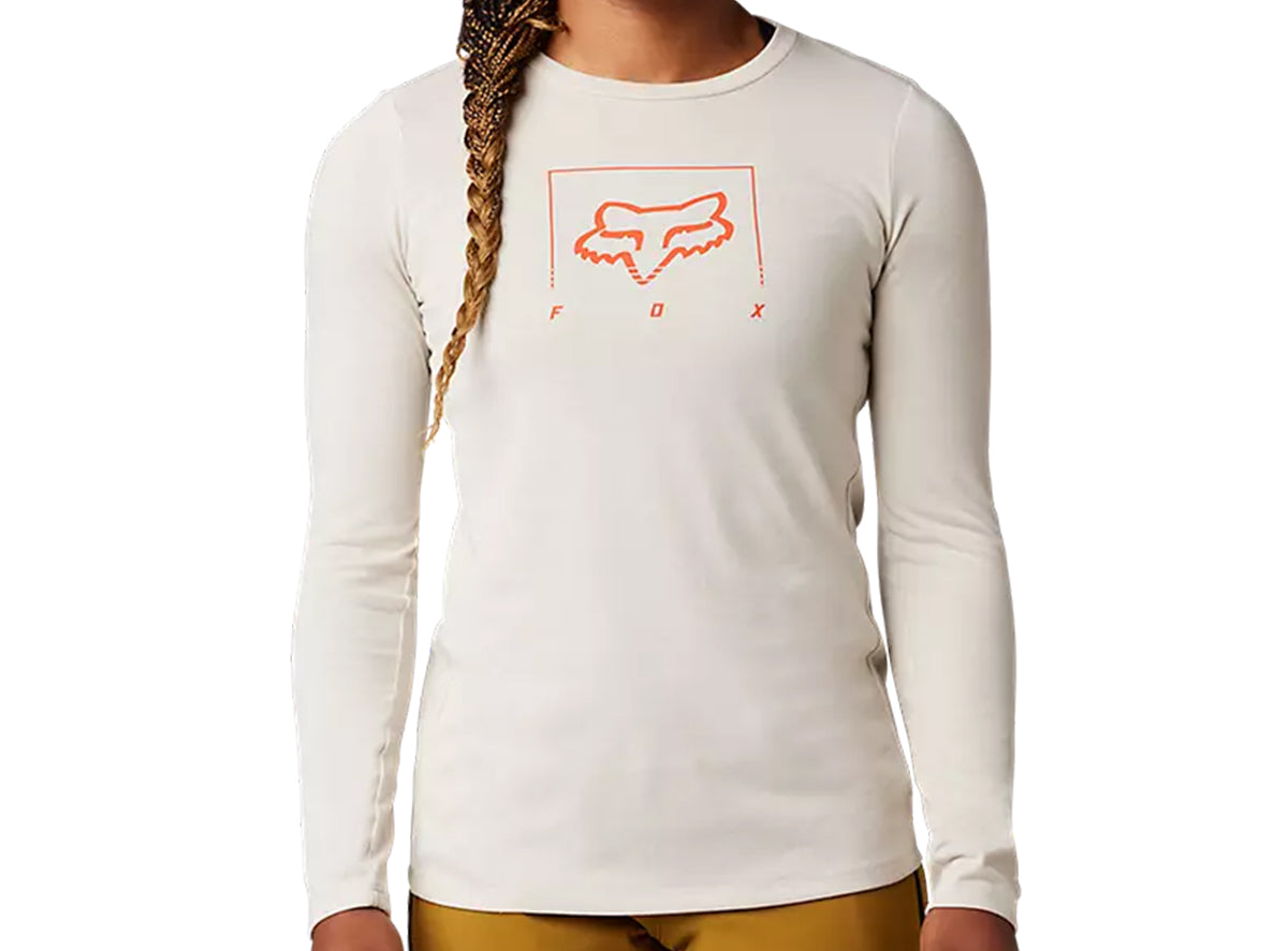 Fox Racing Ranger Dri Release Mid Long Sleeve MTB Jersey - Womens - Vintage White - 2022 Vintage White X-Small