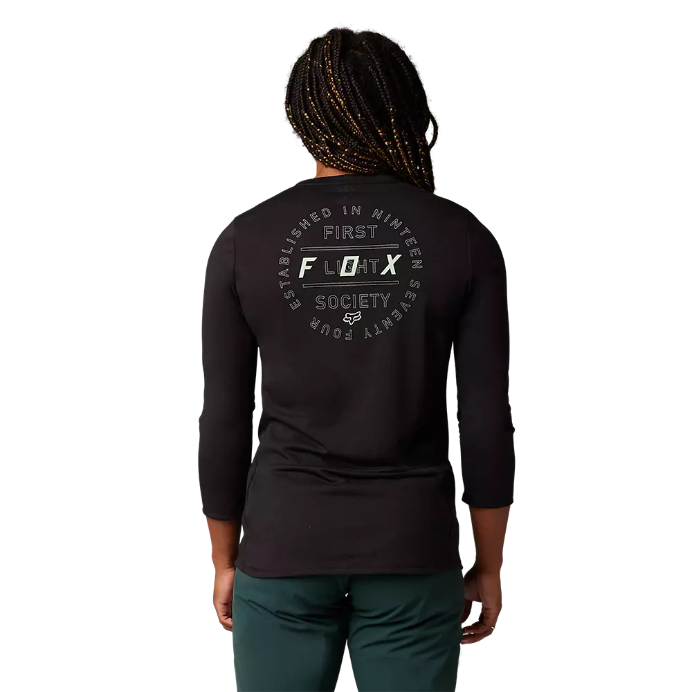 Fox Racing Ranger Dri Release 3/4 Sleeve MTB Jersey - Womens - Black
