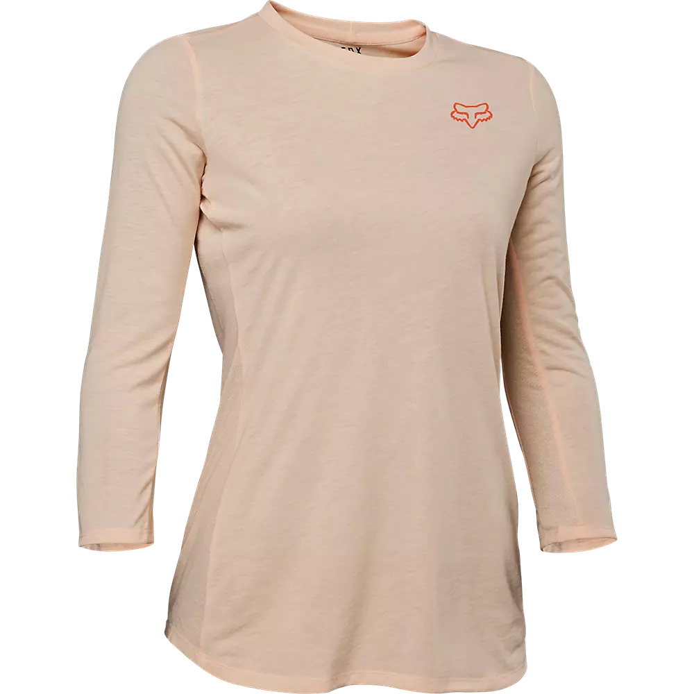 Fox Racing Ranger Dri Release 3/4 Sleeve MTB Jersey - Womens - Light Pink - 2022 Light Pink X-Small