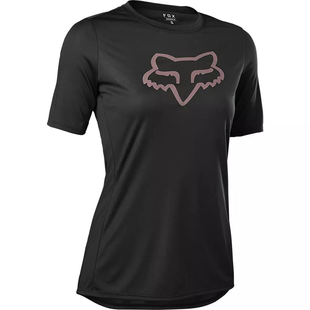 Fox Racing Ranger Foxhead Short Sleeve MTB Jersey - Womens - Black - 2022 Black X-Small
