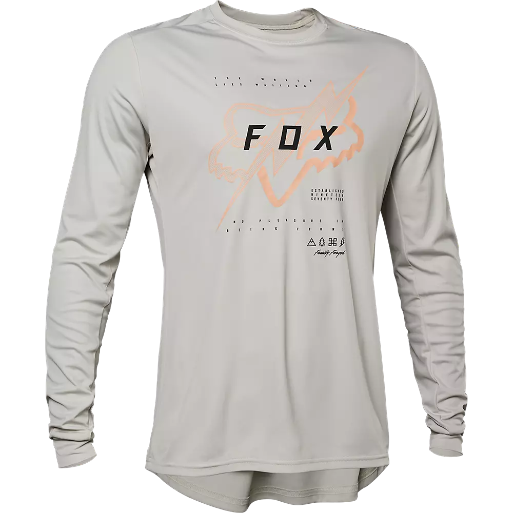 Fox Racing Ranger Long Sleeve MTB Jersey - Jectr - Vintage White - 2022 Vintage White Small