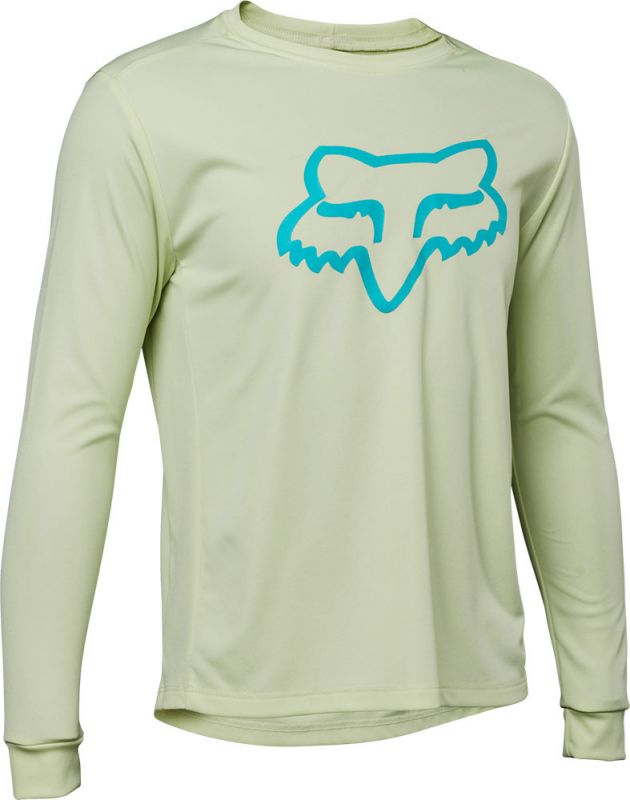 Fox Racing Ranger Long Sleeve MTB Jersey - Youth - Sea Spray - 2022 Sea Spray Small