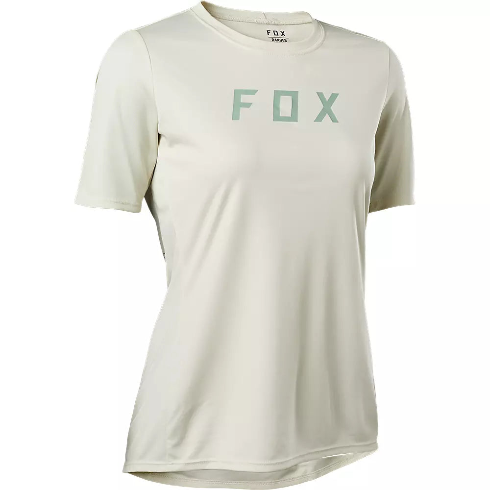 Fox Racing Ranger Moth Short Sleeve MTB Jersey - Womens - Bone - 2022 Bone X-Small