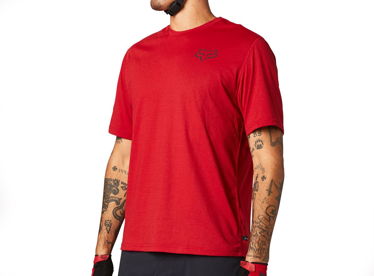 Fox Racing Ranger Power Dry Short Sleeve MTB Jersey - Chili - 2021 Chili Small