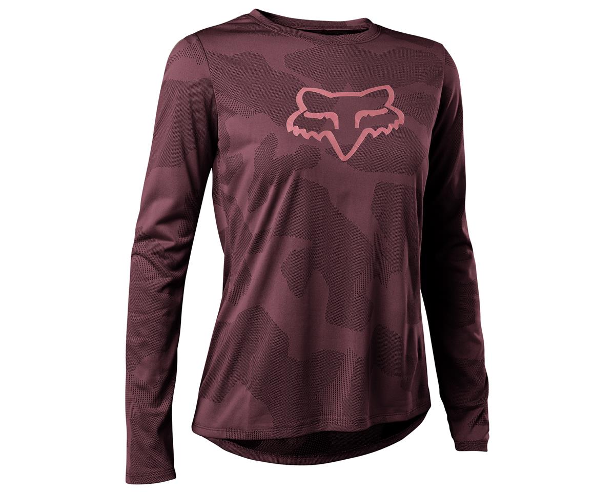 Fox Racing Ranger Tru Dri Long Sleeve MTB Jersey - Womens - Dark Maroon - 2022 Dark Maroon X-Small