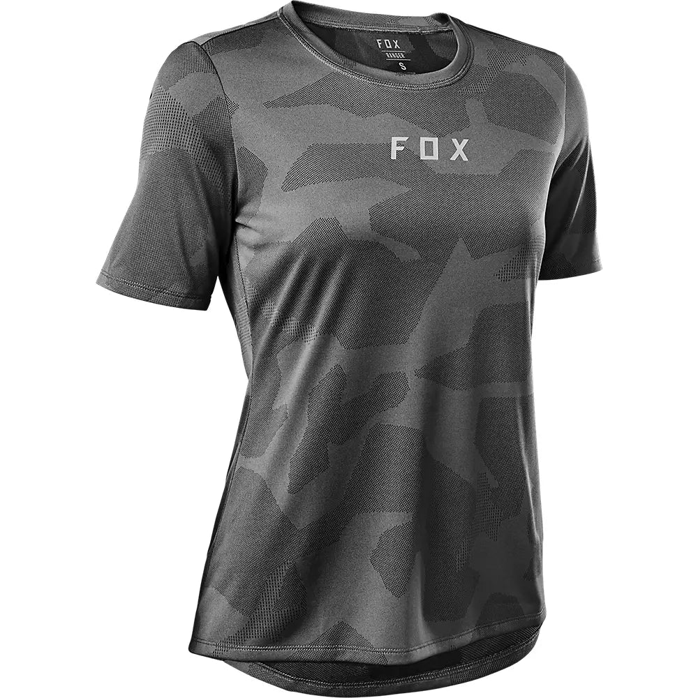 Fox Racing Ranger Tru Dri Short Sleeve MTB Jersey - Womens - Gray - 2022 Gray X-Small