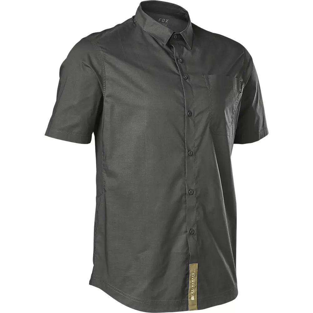 Fox Racing Ranger Woven Short Sleeve MTB Jersey - Dark Shadow - 2022 Dark Shadow Small
