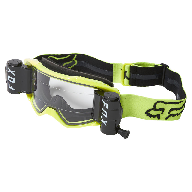 Fox Racing Vue Stray Roll Off Goggle - Black-Yellow - 2022 Black - Yellow