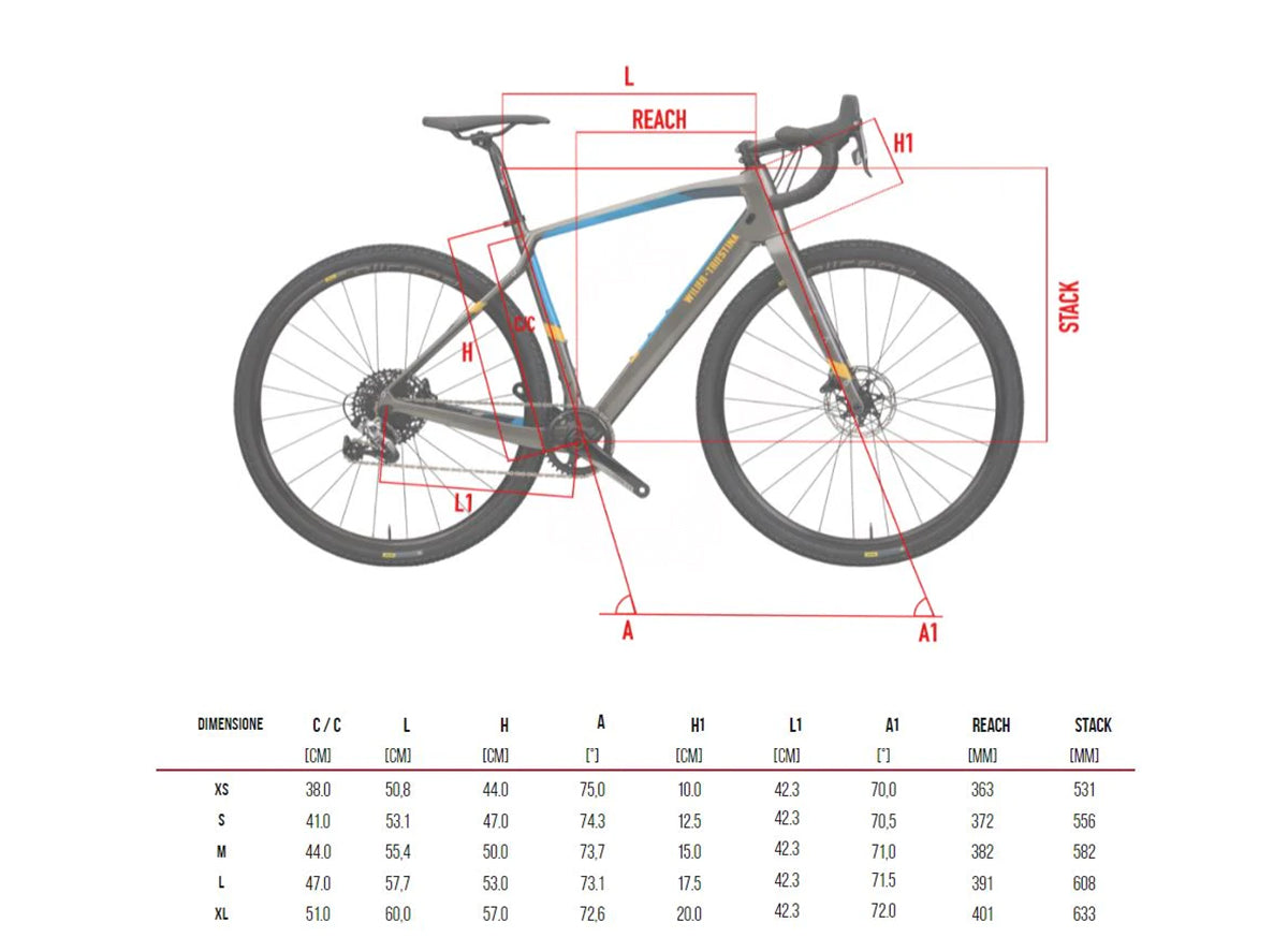 Wilier Jena 700c Gravel Bike - Campagnolo EKAR - Blue-Red Matt