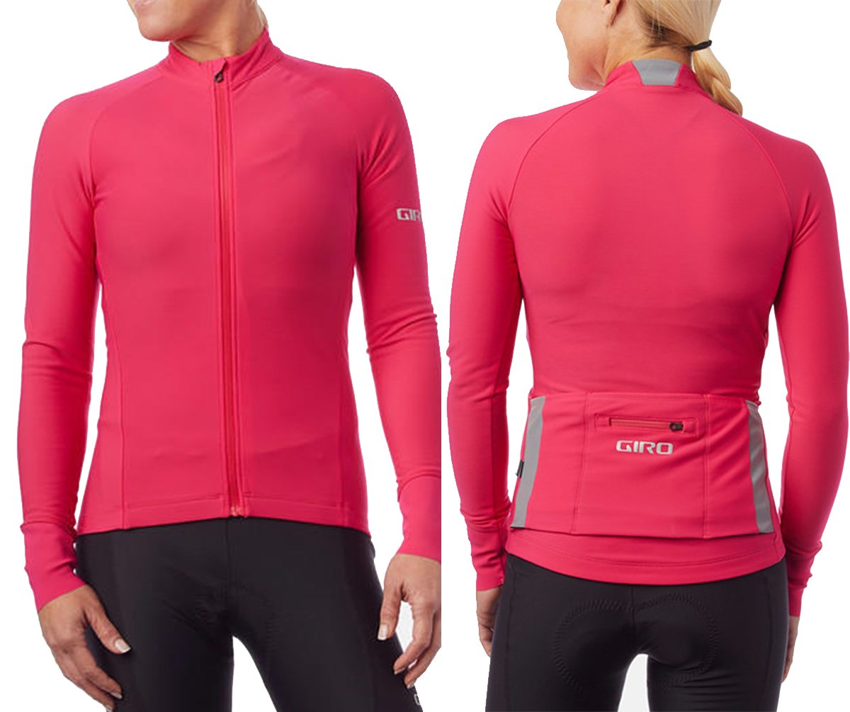 Giro Chrono Thermal Long Sleeve Road Jersey - Womens - Pink Pink Small