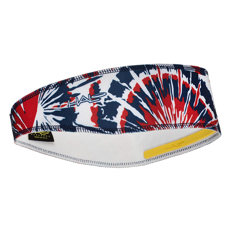 Halo II Pullover Headband - Red White Blue Tie Dye Red/White/Blue Tie Dye One Size