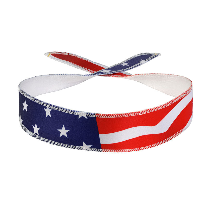 Halo I Tie Headband - USA Flag USA Flag One Size