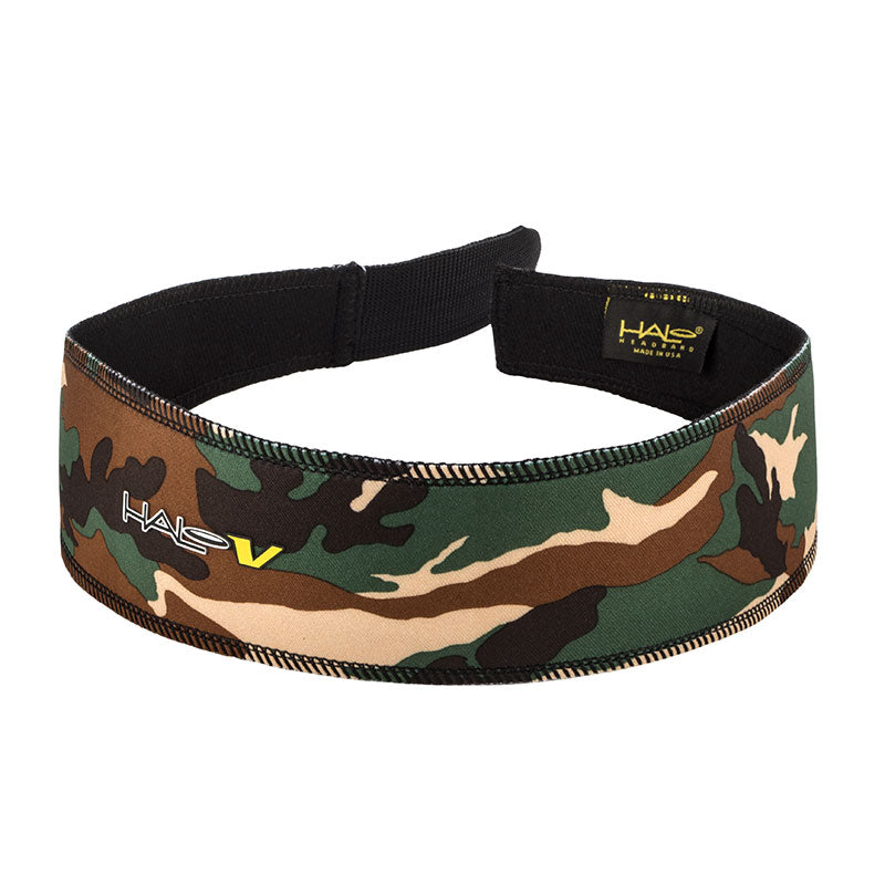 Halo V - Velcro Adjustable Headband - Camo Green Camo Green One Size