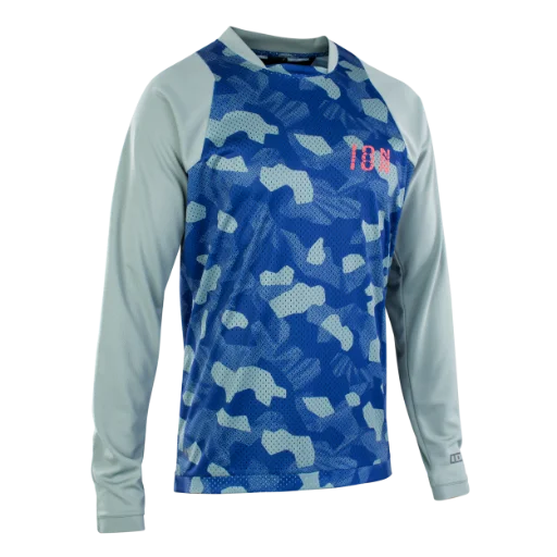ION Scrub Long Sleeve MTB Jersey - Tidal Green - 2022 621 Tidal Green Small