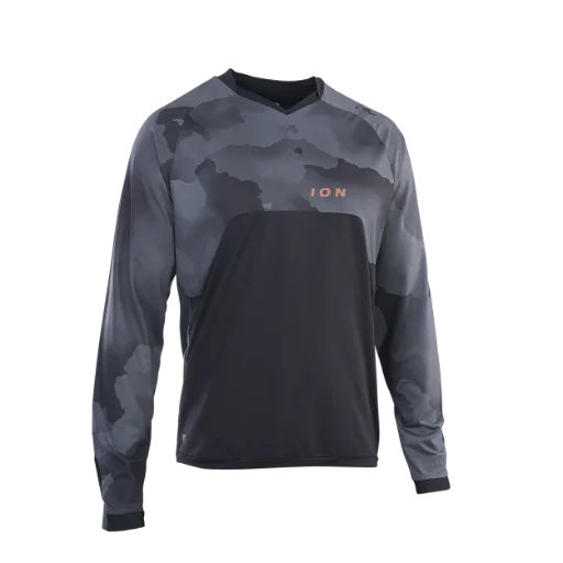 ION Traze Amp AFT Long Sleeve MTB Jersey - Black 900 Black Small