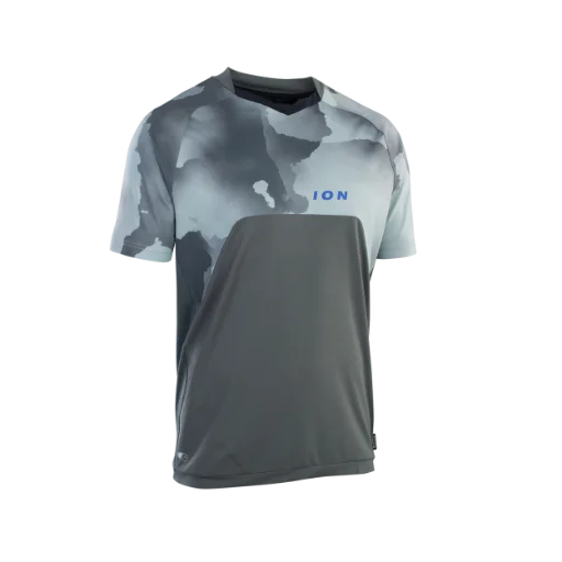 ION Traze Amp AFT Short Sleeve MTB Jersey - Thunder Gray 191 Thunder Gray Small