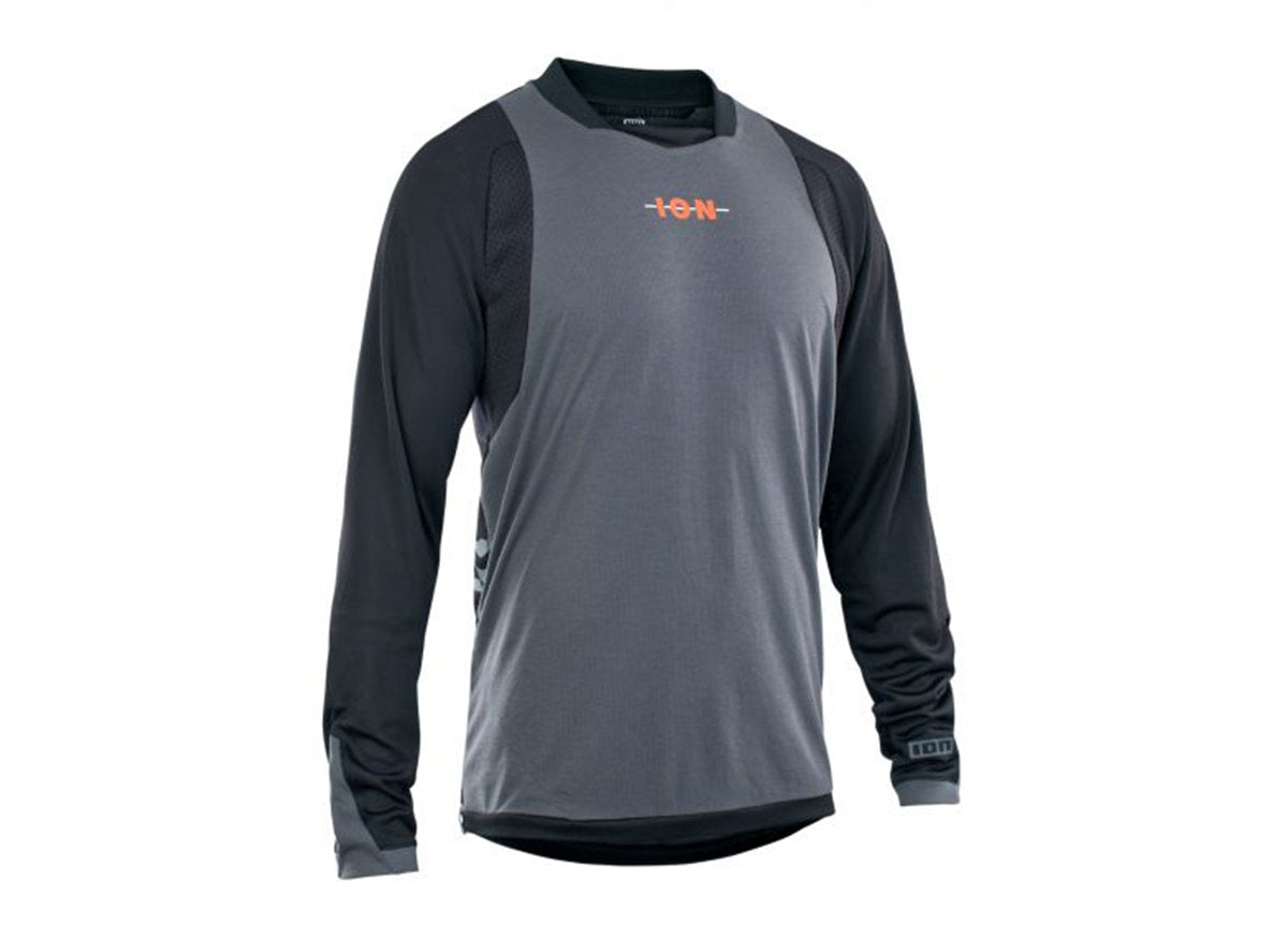 ION Scrub AMP Long Sleeve MTB Jersey - Black - 2021 Black Small