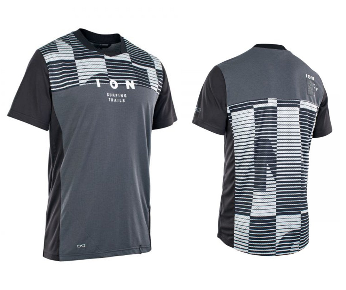 ION Scrub Mesh_ine Short Sleeve MTB Jersey - Black - 2021 Black Small