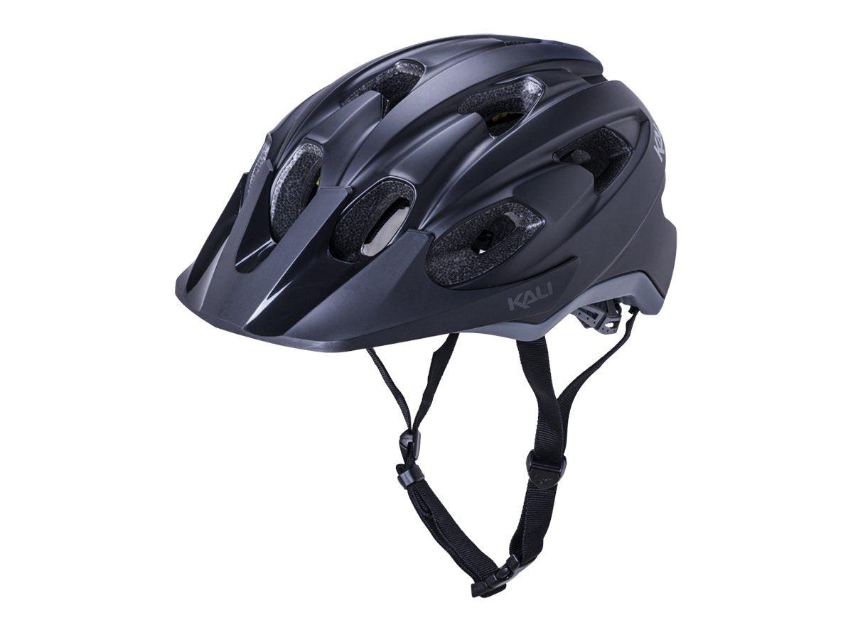 Kali Pace MTB Helmet - Solid Matt Black-Gray - 2021 Solid Matte Black - Gray Small/Medium