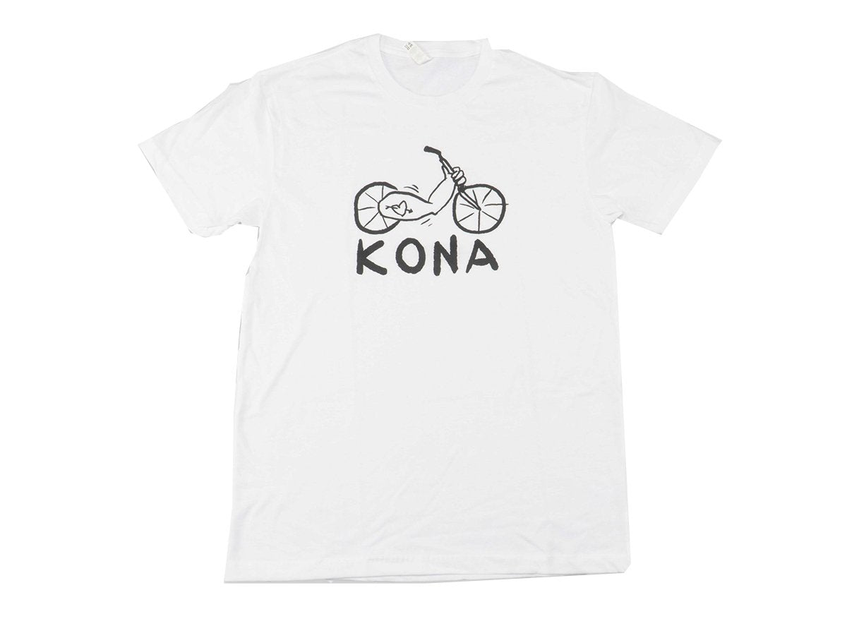 Kona Muscle Bike Tee - White White Small