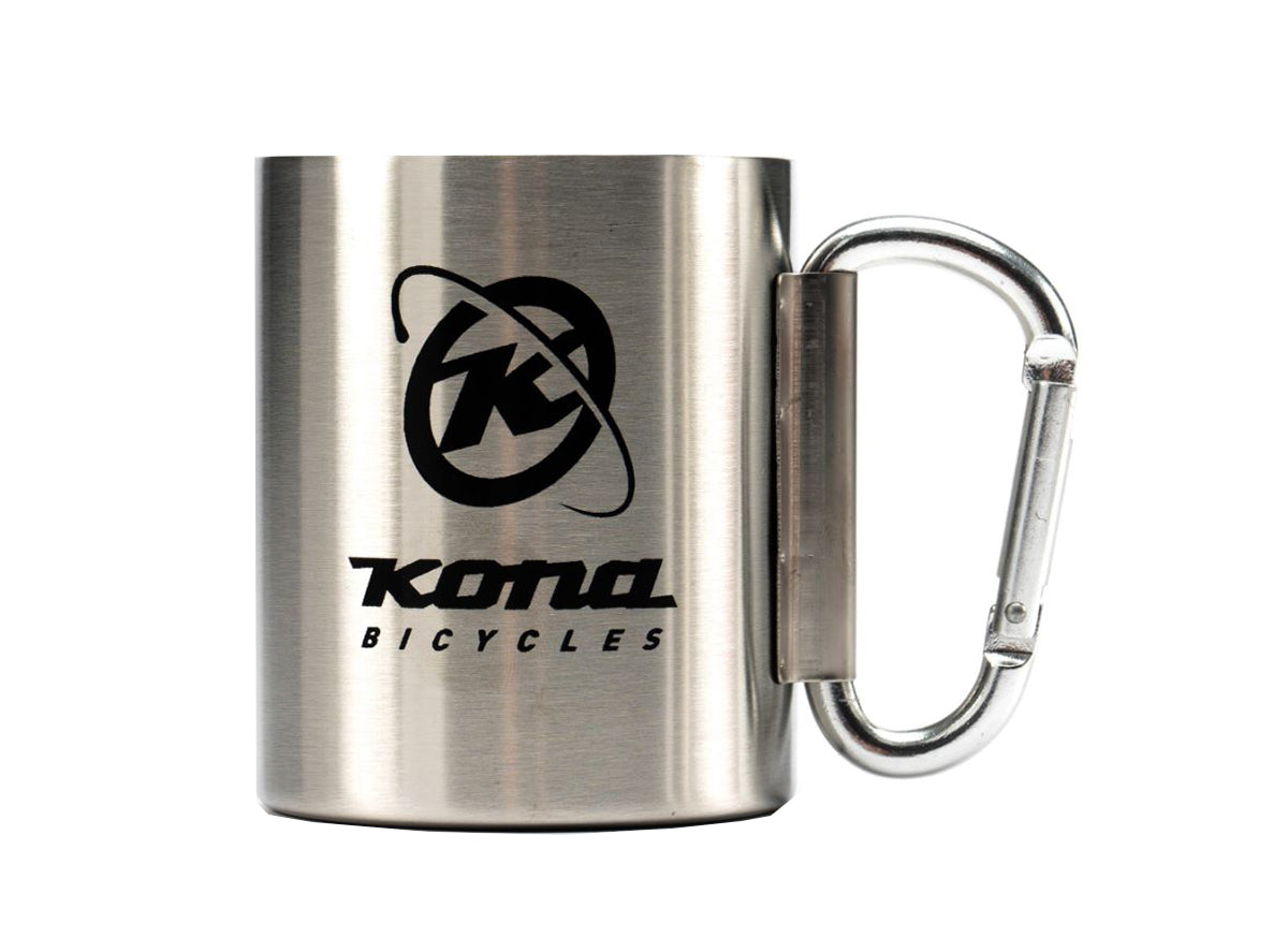Kona Camping Carabiner Mug Silver 9oz