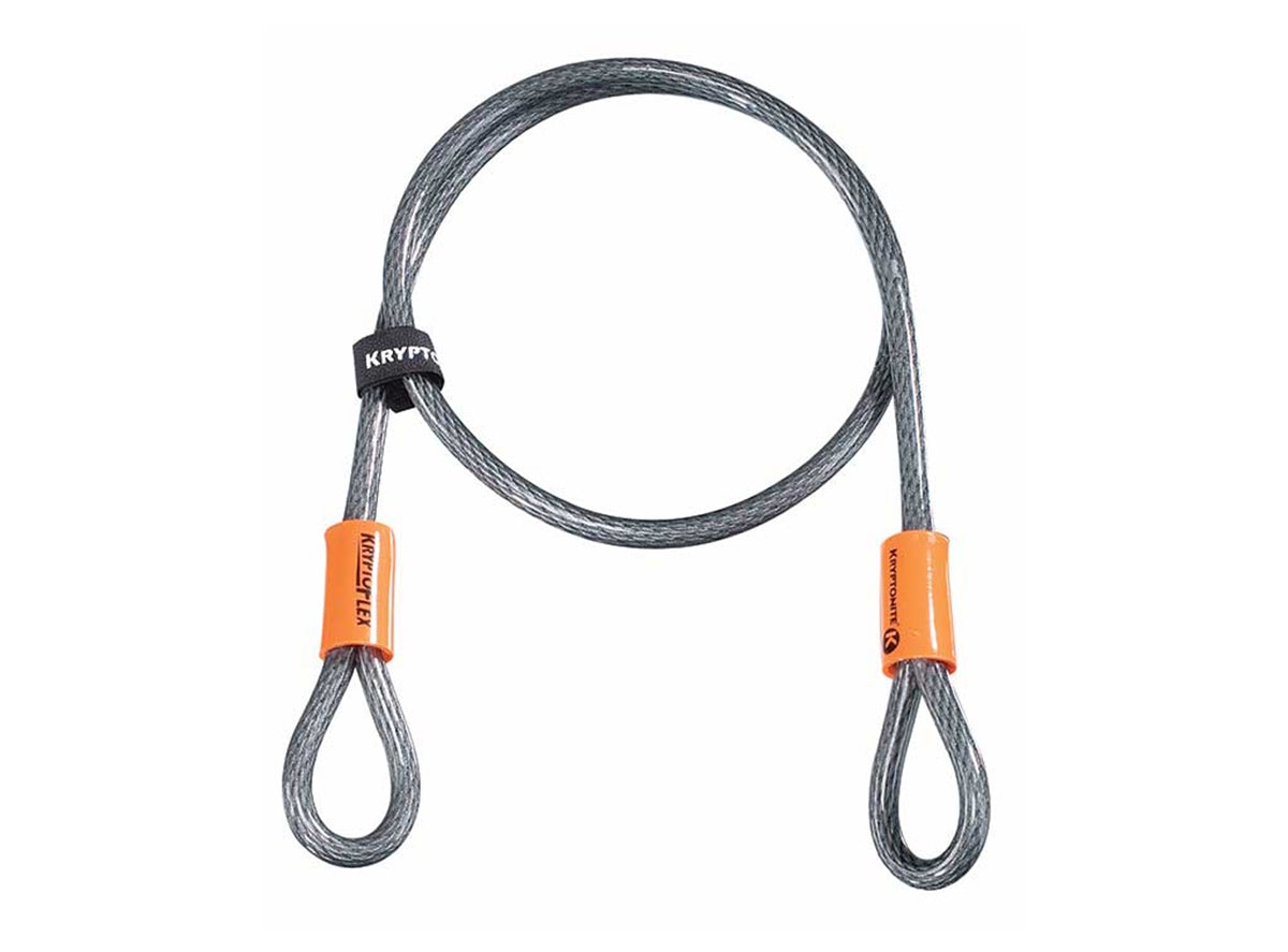 Kryptonite KryptoFlex Double Loop Cable - Black Black 7ft