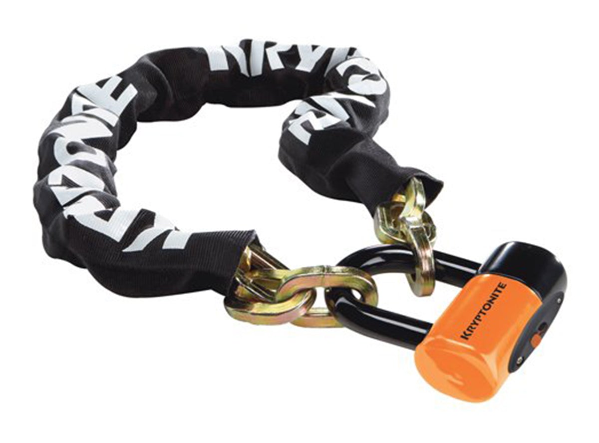 Kryptonite New York Chain 1210 and Evolution Disc Lock: 3.25' - Black Black